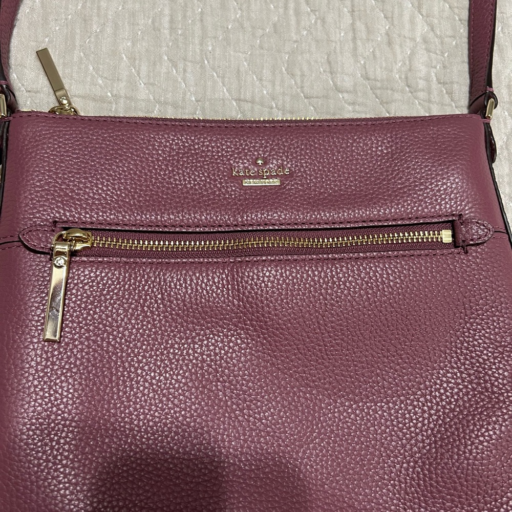 Kate Spade Dark Mauve Crossbody Bag with Adjustable Strap - Picture 2 of 4